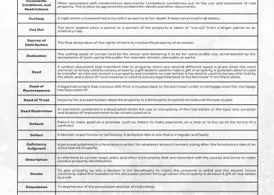 Title Insurance Glossary | Co - Ea